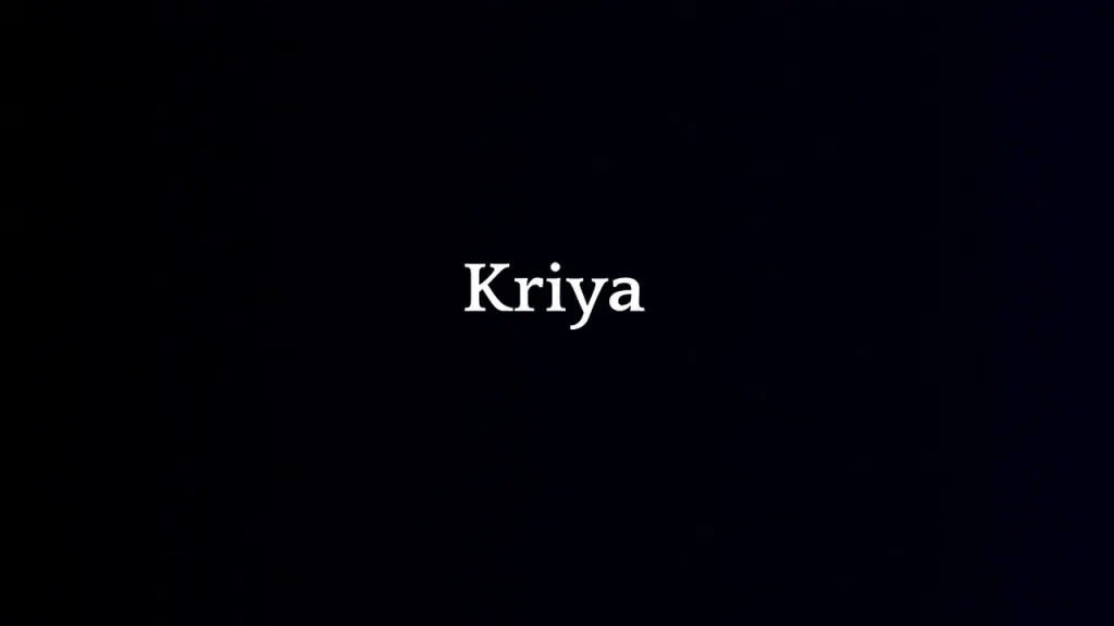 “Kriya”バナー